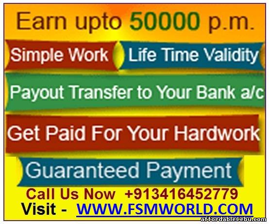 1st picture of WORK FROM HOME, WORK AT HOME OPPORTUNITY, EASY POST DATA ENTRY JOB. VISIT – WWW.FSMWORLD.COM Offer in Cebu, Philippines