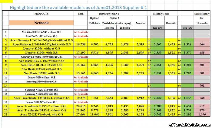 3rd picture of instalment plan laptop, netbook, desktop for cebu area For Sale in Cebu, Philippines