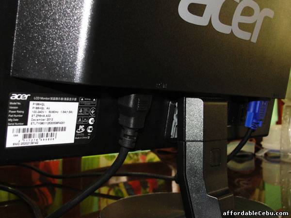 3rd picture of Acer LED Monitor 15.6 inches For Sale in Cebu, Philippines