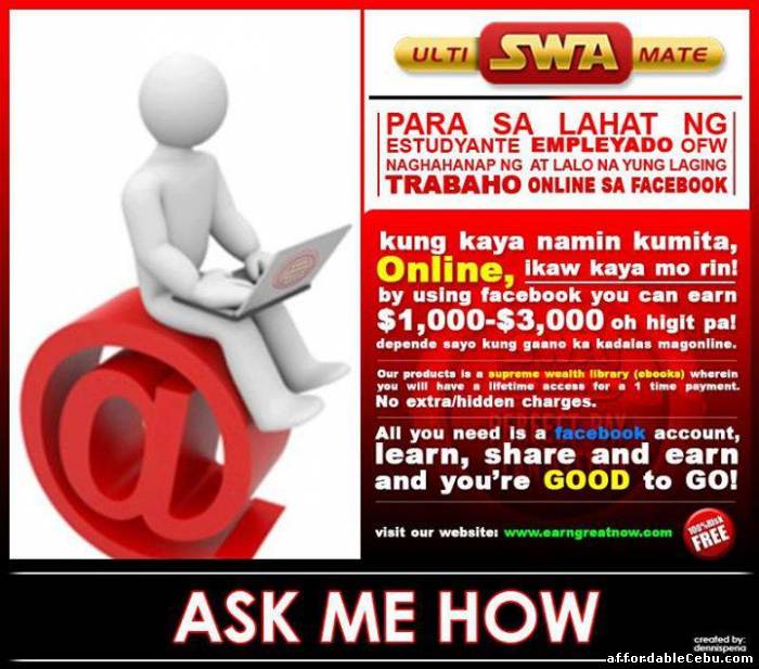 2nd picture of WANT TO EARN $20- $100 A DAY Offer in Cebu, Philippines