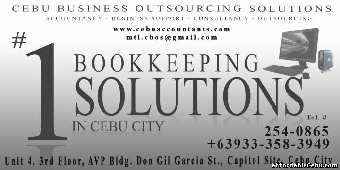 1st picture of Bookkeeping Services by Cebu Business Outsourcing Solutions Offer in Cebu, Philippines