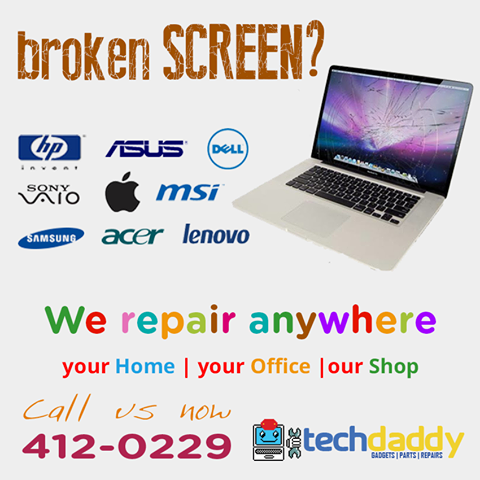 1st picture of Broken Screen of your Laptop, Netbook, Tablet or Smartphone? we repair anywhere - in your Home, in your Office or in our Shop. For Sale in Cebu, Philippines