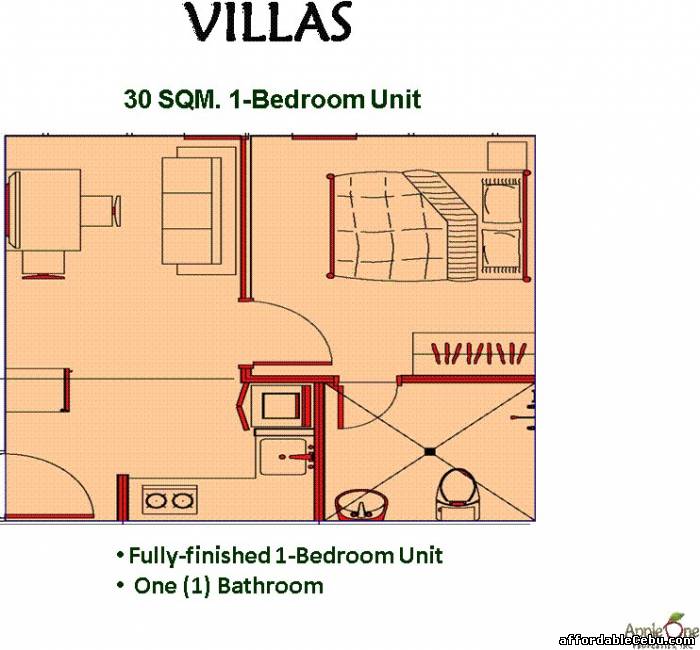 5th picture of Affordable Condo Four-storey walk up Villas for you For Sale in Cebu, Philippines
