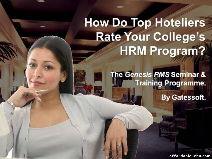 1st picture of HOW DO TOP HOTELIERS RATE YOUR COLLEGE HRM PROGRAM? For Sale in Cebu, Philippines