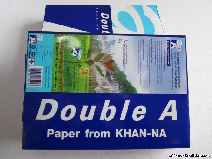 1st picture of Double A A4 Copy Paper 80gsm/75gsm/70gsm For Sale in Cebu, Philippines