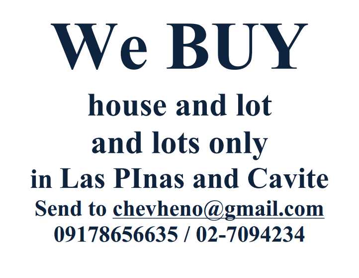 1st picture of We BUY  House and lot  and lots only For Sale in Cebu, Philippines