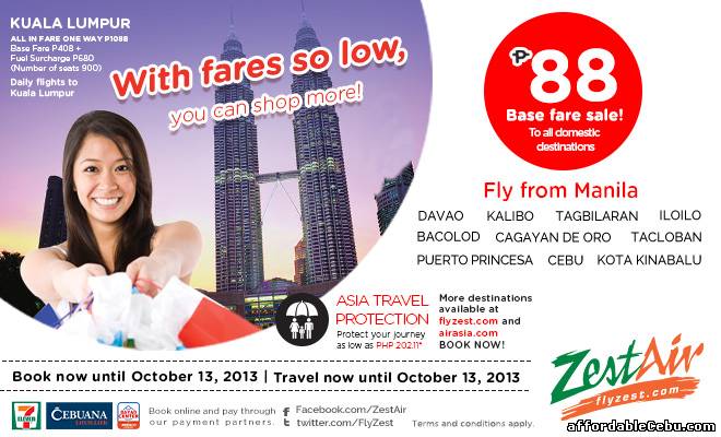 1st picture of CEBU PACIFIC PROMO FARES @ P199 For Sale in Cebu, Philippines