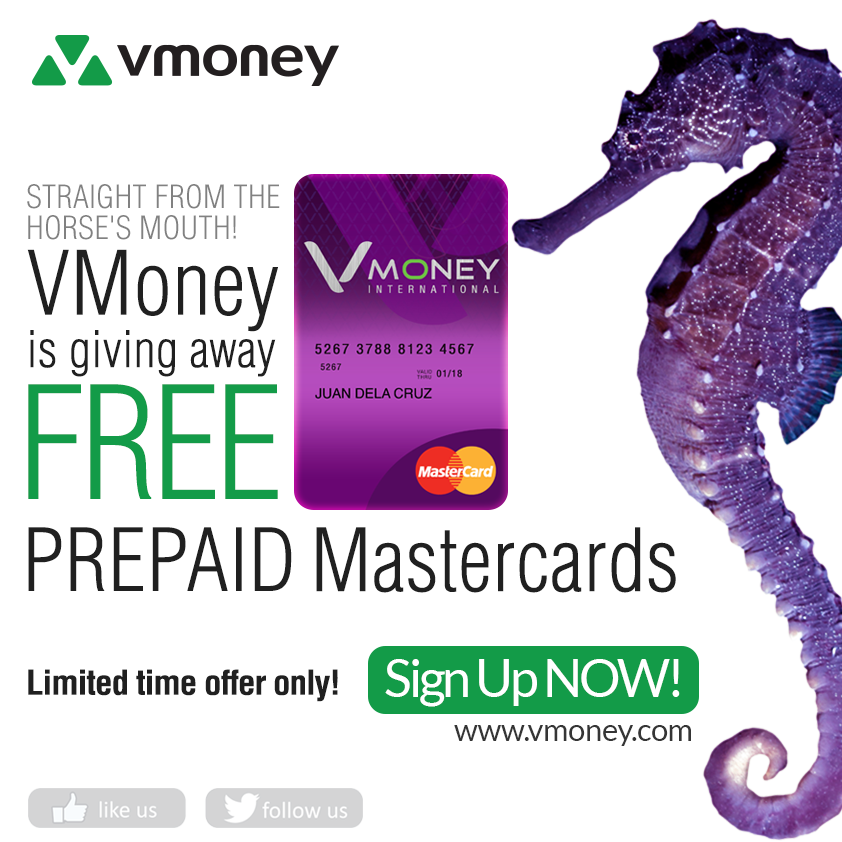 2nd picture of FREE Vmoney prepaid MASTERCARD Offer in Cebu, Philippines