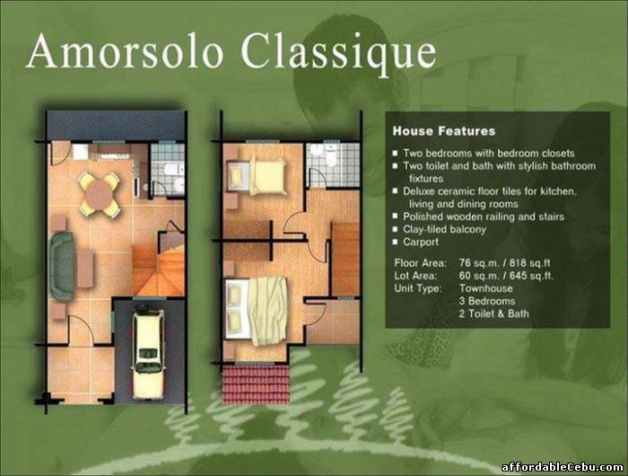 2nd picture of Alegria Palms Amorsolo Classique townhouse For Sale in Cebu, Philippines