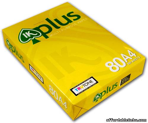 1st picture of IK Plus A4 Copy Paper 80gsm/75gsm/70gsm For Sale in Cebu, Philippines