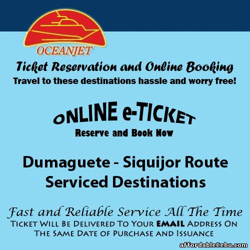 1st picture of OceanJet Dumaguete-Siquijor Route Ticket Reservation and Online Booking For Sale in Cebu, Philippines