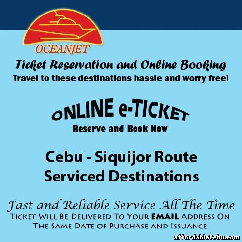 1st picture of OceanJet Cebu-Siquijor Route Ticket Reservation and Online Booking For Sale in Cebu, Philippines