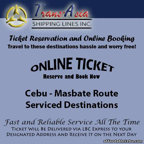 Trans-Asia Shipping Cebu-Masbate Route Ticket Reservation ...