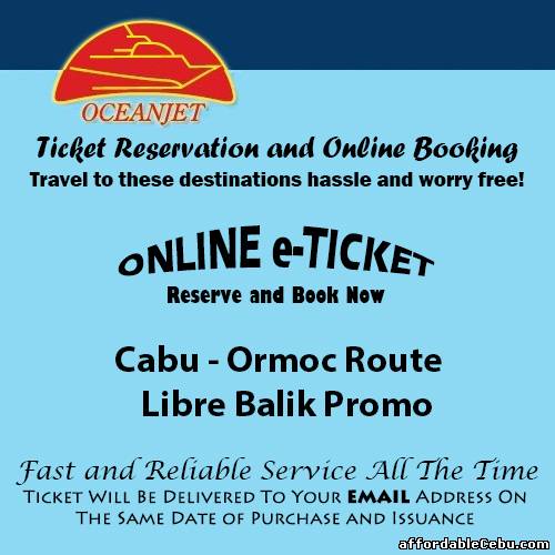 1st picture of OceanJet Cebu-Ormoc Libre Balik Promo Ticket Reservation and Online Booking For Sale in Cebu, Philippines