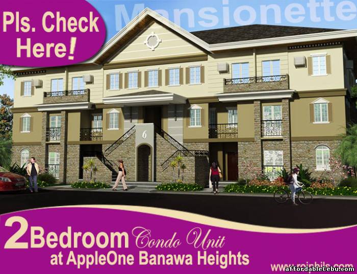 1st picture of Affordable 2BR Condo Unit (38 sq.m.), MANSIONETTE at AppleOne Banawa Heights For Sale in Cebu, Philippines