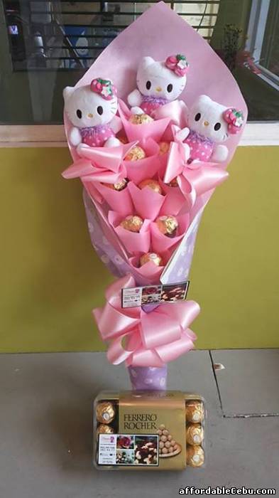1st picture of Ferrero Bouquet Hellokitty Theme - Nationwide Delivery For Sale in Cebu, Philippines