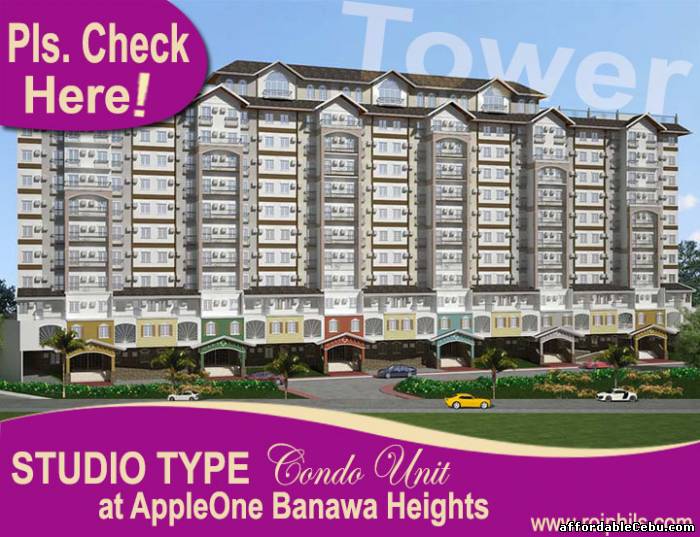 1st picture of Affordable Studio Type Unit (24sq.m.), TOWER at AppleOne Banawa Heights For Sale in Cebu, Philippines