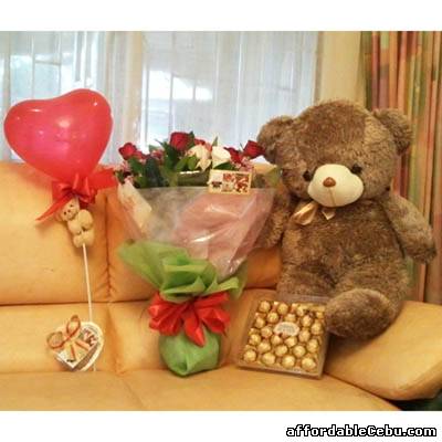 1st picture of Gift Set 5- Flowers, Bear, Balloon, and Chocolates For Sale in Cebu, Philippines