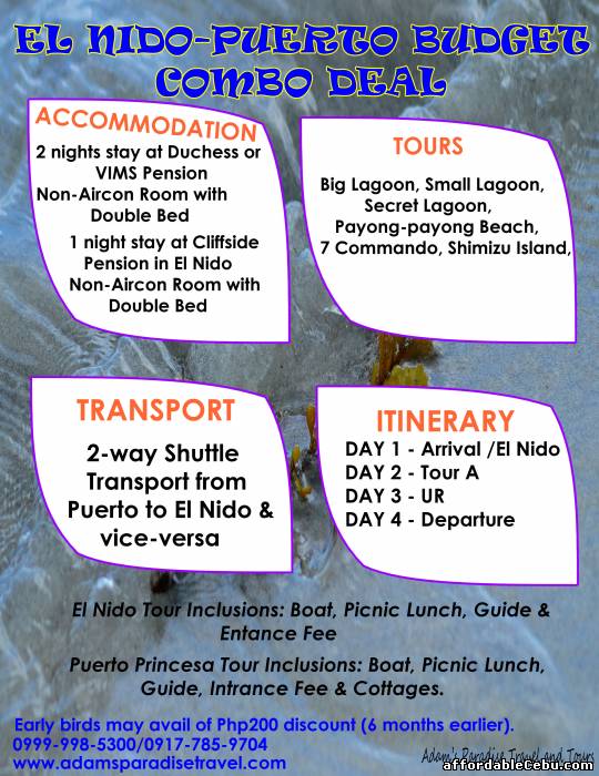 1st picture of El Nido - Puerto Budget Combo Deal Offer in Cebu, Philippines