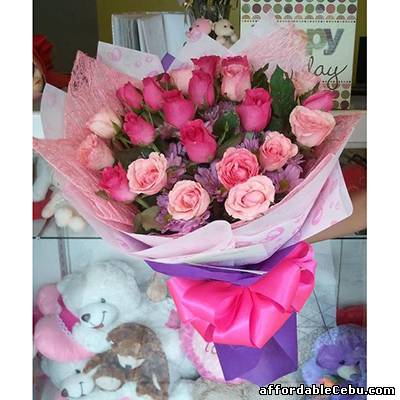 1st picture of Shades of Pink Round Bouquet For Sale in Cebu, Philippines