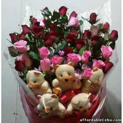 1st picture of Bouquet of Roses and Bears For Sale in Cebu, Philippines
