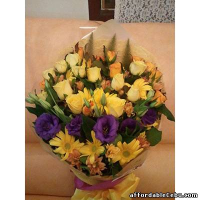 1st picture of Yellow-Lavender Bouquet For Sale in Cebu, Philippines