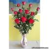 A Dozen Roses in Vase