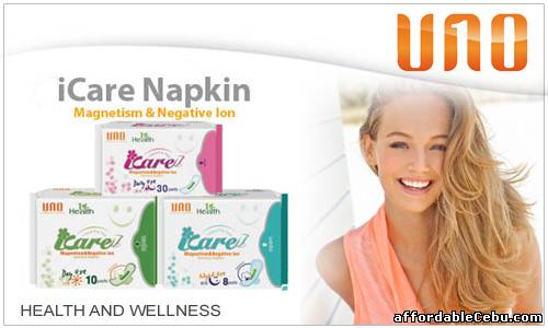 1st picture of 1st Health ICare Napkin Magnetism & Negative Ion Sanitary Napkin For Sale in Cebu, Philippines