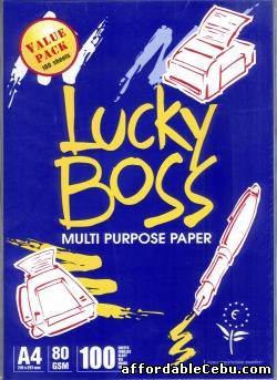 1st picture of Lucky boss A4 copy paper 80gsm/75gsm/70gsm For Sale in Cebu, Philippines