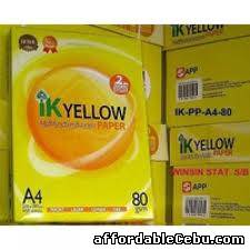 1st picture of IK Yellow A4 Copy Paper 80gsm/75gsm/70gsm Offer in Cebu, Philippines
