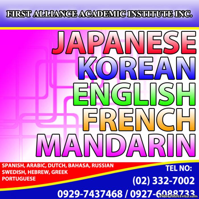 1st picture of LEARN ENGLISH, MANDARIN AND JAPANESE LANGUAGE THE EASIEST WAY!! For Sale in Cebu, Philippines
