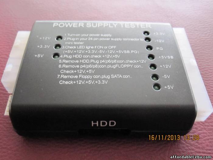 1st picture of PC Power Supply Analog Tester 20/24 Pin PSU ATX SATA HDD Tester For Sale in Cebu, Philippines