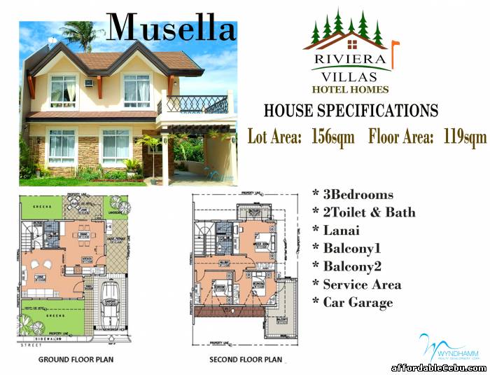 5th picture of Riviera Villas Musella House Model For Sale in Cebu, Philippines