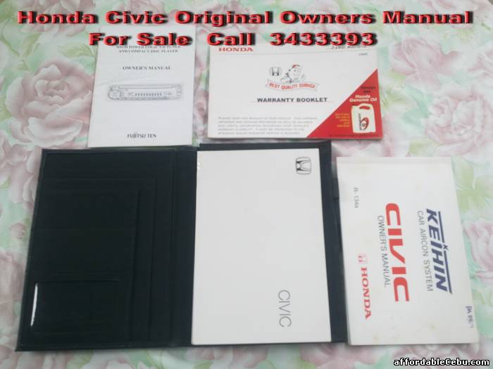 1st picture of Honda Civic Original Owners Manual For Sale in Cebu, Philippines