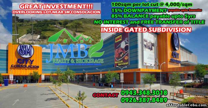 1st picture of for sale lot in consolacion installment 4k per sqm atleast 100sqm For Sale in Cebu, Philippines