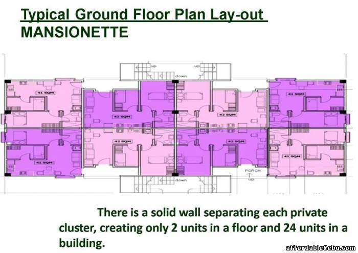 5th picture of TWO BEDROOM UNIT IN MANSIONETTE WITH BALCONY For Sale in Cebu, Philippines