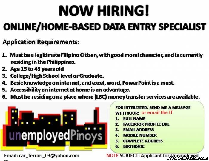 1st picture of Stay at home while you Earn, Online Work Looking For in Cebu, Philippines