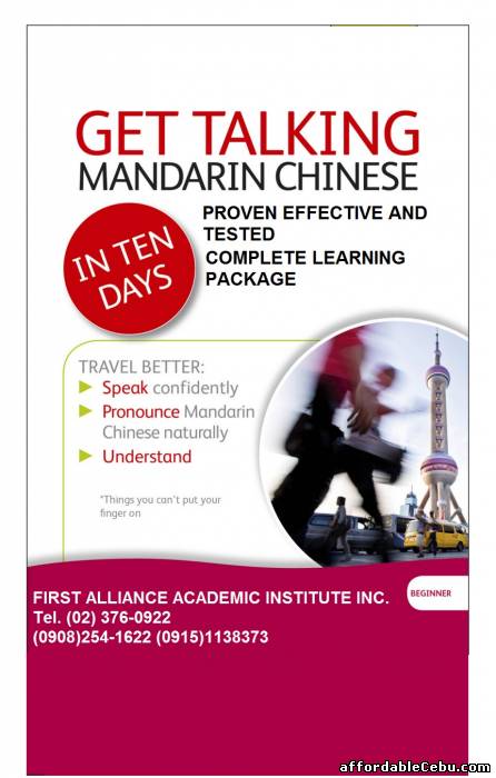 1st picture of LEARN MANDARIN! Offer in Cebu, Philippines