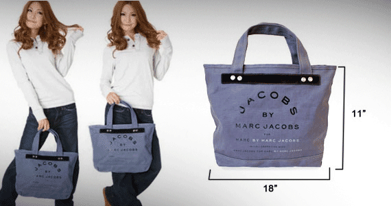 1st picture of Marc by Marc Jacobs Canvas Bag (Charcoal Gray) For Sale in Cebu, Philippines