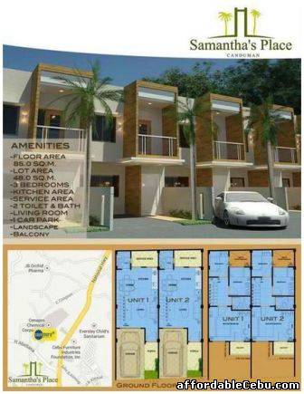 1st picture of Townhouse for sale Canduman Mandaue Samantha's place For Sale in Cebu, Philippines