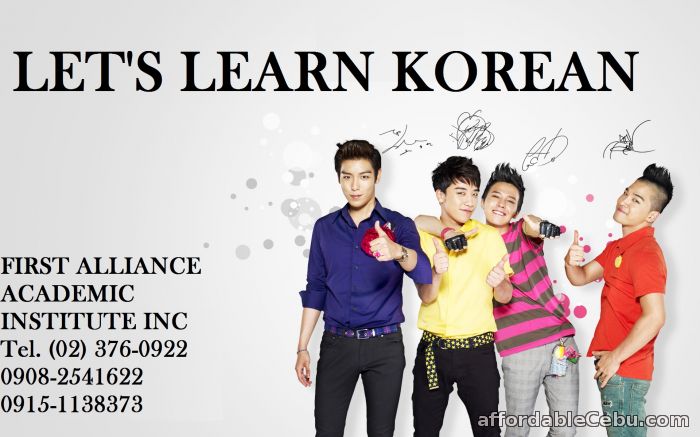 1st picture of Study and Learn Korean Language NOW!! Looking For in Cebu, Philippines