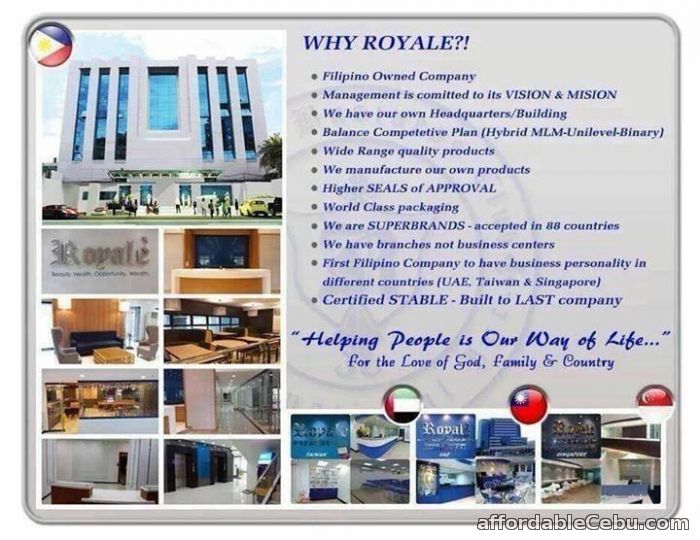 1st picture of Royale Business Club Global Product Distributor Looking For in Cebu, Philippines