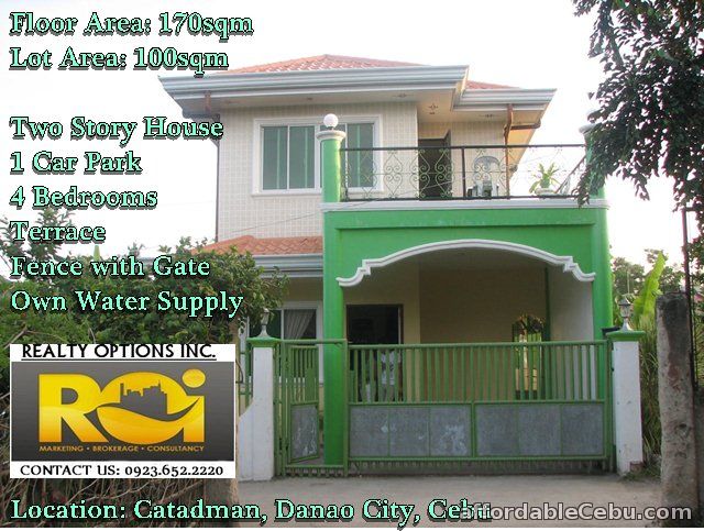 1st picture of Two (2) Storey Single Detached House in Catadman, Danao City For Sale in Cebu, Philippines
