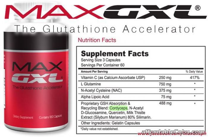 1st picture of For Sale MAX GXL Glutathione Acc Dietary Supp 45ca For Sale in Cebu, Philippines