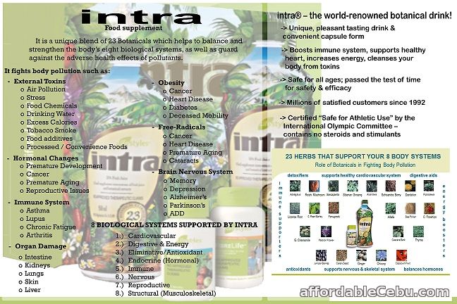 1st picture of INTRA Food supplement For Sale in Cebu, Philippines