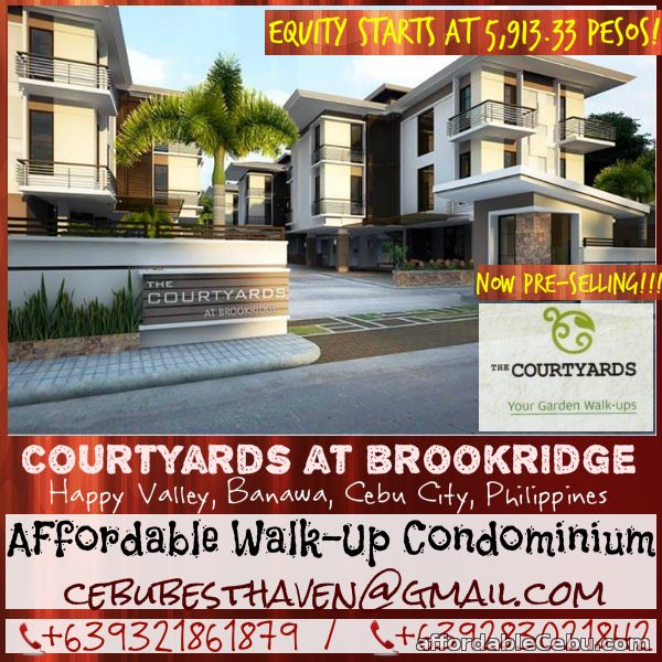 1st picture of AFFORDABLE STUDIO AT THE COURTYARDS AT BROOKRIDGE LOCATED AT HAPPY VALLEY, BANAWA CEBU CITY For Sale in Cebu, Philippines