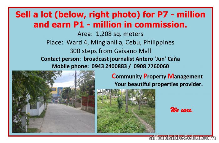 2nd picture of earn a million for the sale of lot For Sale in Cebu, Philippines