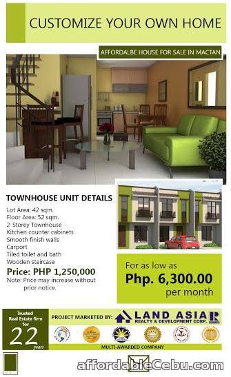 1st picture of Affordable House and Lot  in Mactan, Cebu City For Sale in Cebu, Philippines