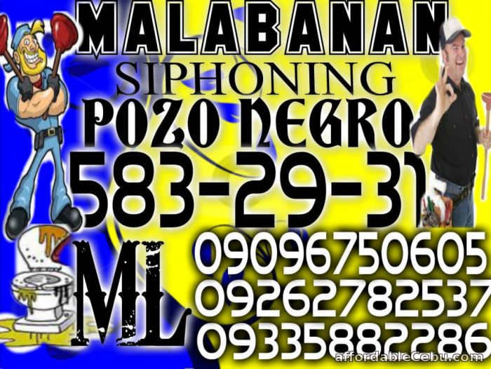 1st picture of ML MALABANAN SIPHONING POZO NEGRO AND PLUMBING SERV:583-29-31//09335882286 Offer in Cebu, Philippines