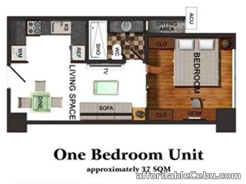 2nd picture of ready for occupancy 1br condo for sale with own mall and near churches schools For Sale in Cebu, Philippines
